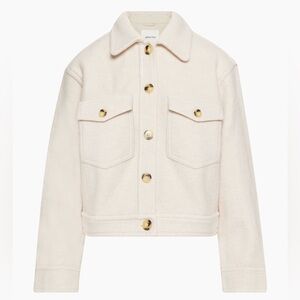 Aritzia Ganna Cropped Shirt Jacket